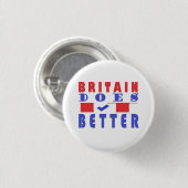 BRITAIN MACHT ES BESSER WORD DESIGN BUTTON (Vorne & Hinten)