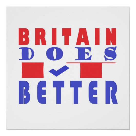 BRITAIN MACHT ES BESSER WORD DESIGN POSTER (Vorderseite)