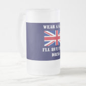 BRITAIN MATTGLAS BIERGLAS (Vorderseite Links)