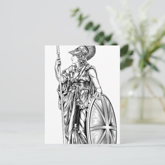 Britannia Illustration Postkarte (Stehend Vorderseite)