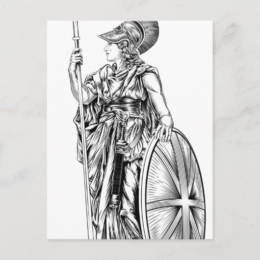 Britannia Illustration Postkarte (Vorderseite)