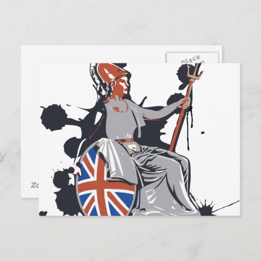 Britannia Postkarte (Vorne/Hinten)