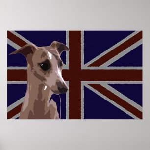 Britannia Reihe: Freund das Whippet Poster