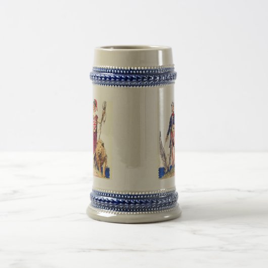 Britannia und Uncle Sam Bierglas (Mittel)