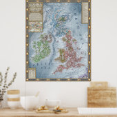 Britannia unter den Wellen Poster (Küche)