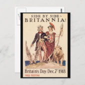 Britannia - Zweiter Weltkrieg Postkarte (Vorne/Hinten)