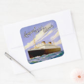 Britannic ~ Liverpool, USA, Kanada Quadratischer Aufkleber (Umschlag)