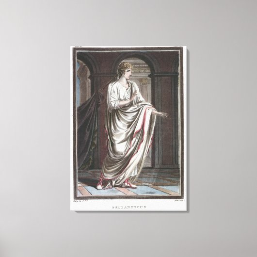 Britannicus, Kostüm für "Britannicus" von Jean Rac Leinwanddruck (Vorderseite)