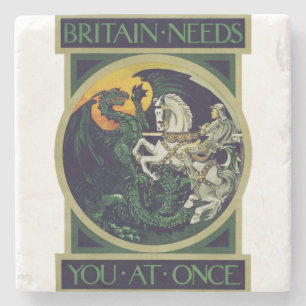 Britannien braucht Euch sofort – St. George Vintag Steinuntersetzer