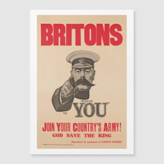 Brite-Lord Kitchener Wants You WWI Propaganda Magnetkarte