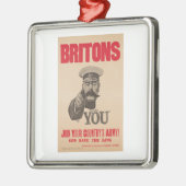 Brite-Lord Kitchener Wants You WWI Propaganda Ornament Aus Metall (Links)