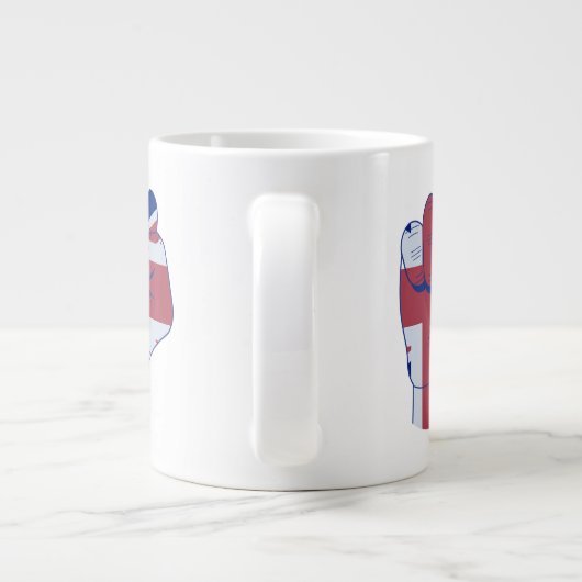 Brite Raise Fist Jumbo-Tasse (Rückseite)