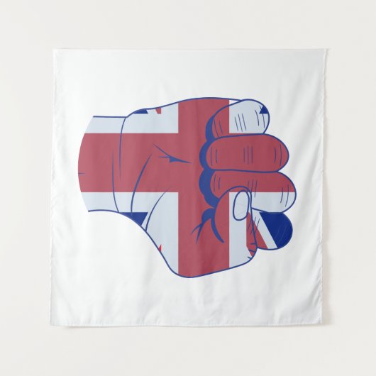 Brite Raise Fist Wandteppich (Vorderseite (Horizontal))