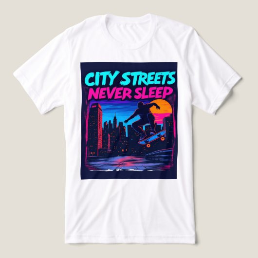 Brite-T Ciry Streets Never Sleep 0019036 Tri-Blend Shirt (Design Vorderseite)