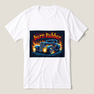 Brite-T Hot Rod Burn Rubber 0019352 Tri-Blend Shirt
