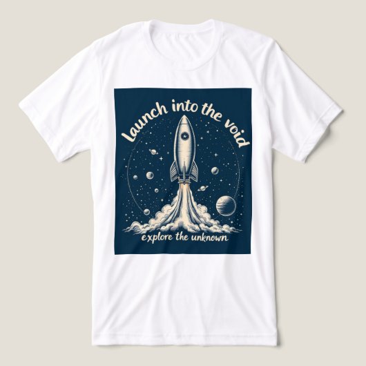 Brite-T Launch Into The Void 0018979 Tri-Blend Shirt (Design Vorderseite)