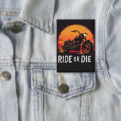 Brite-T Motorradfahrt oder stirb 0019613 Button (Insitu)