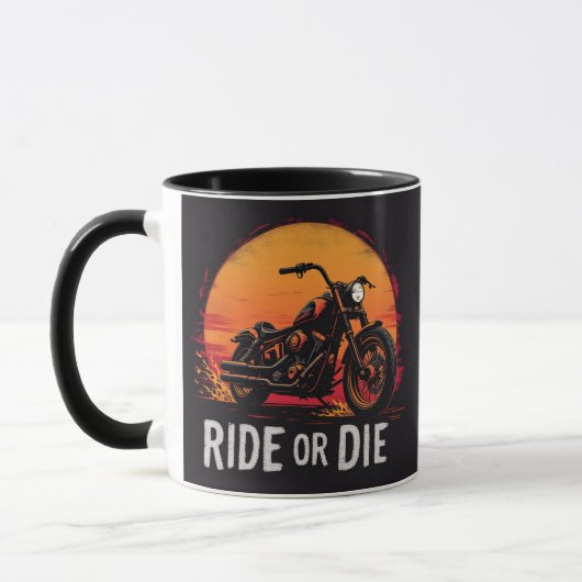 Brite-T Motorradfahrt oder stirb 0019613 Tasse (Links)