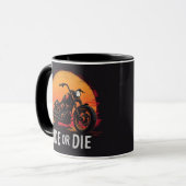 Brite-T Motorradfahrt oder stirb 0019613 Tasse (Vorderseite Links)