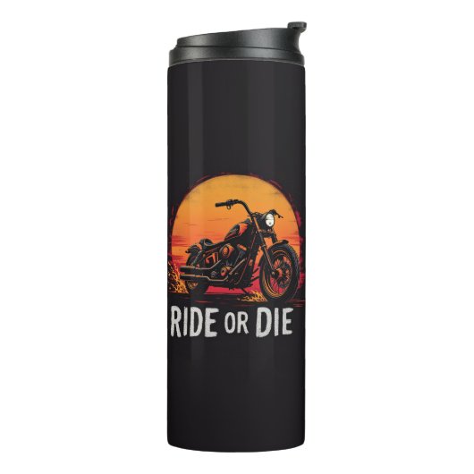 Brite-T Motorradfahrt oder stirb 0019613 Thermosbecher (Nach links gedreht)