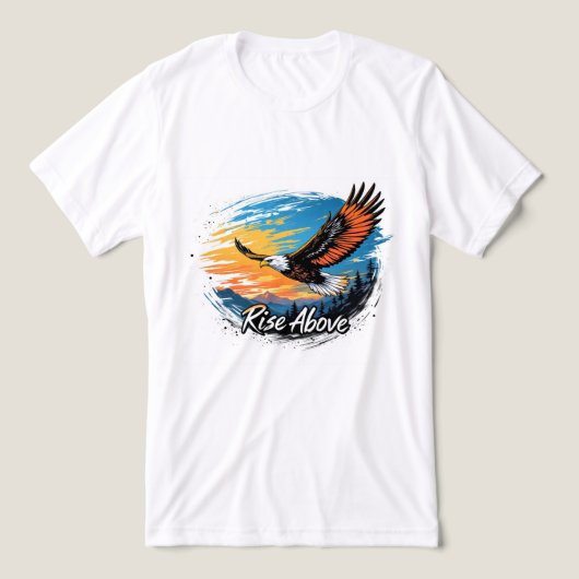 Brite-T Soaring Eagle Rise Above 0019620 Tri-Blend Shirt (Design Vorderseite)