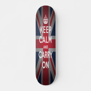 Briten Bleib Ruhig Trage Altes Skateboard