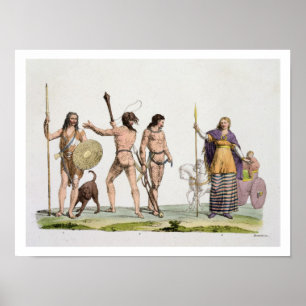 Briten, Caledonians und Königin Boadicea, Platte 4 Poster