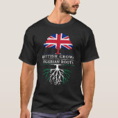 Briten gewachsen mit nigerischem Wurzel- T-Shirt (Vorderseite)
