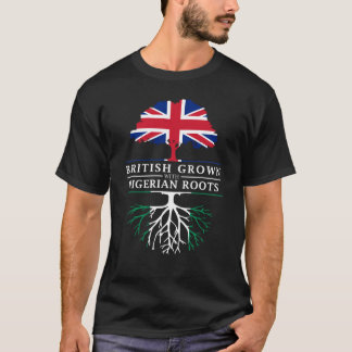 Briten gewachsen mit nigerischem Wurzel- T-Shirt