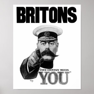 Briten Ihr Land benötigt Sie - Lord Kitchener Poster