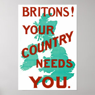 Briten! Ihr Land benötigt SIE Poster
