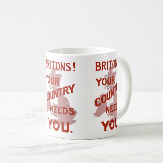 Briten! Ihr Land braucht Sie Kaffeetasse (VorderseiteRechts)