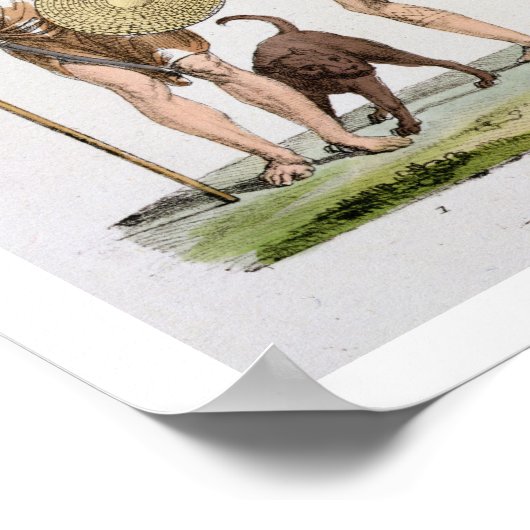 Briten, Kaledonianer und Königin Boadicea, Platte  Poster (Ecke)