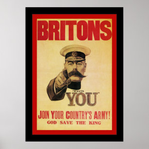 Briten ~ Treten Sie der Armee Ihres Landes bei! Poster