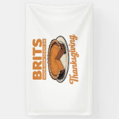 Briten wissen, wie man auf Erntedank isst Oversize Banner (Vertikal)