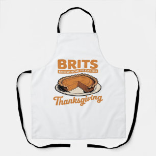Briten wissen, wie man auf Erntedank isst Oversize Schürze