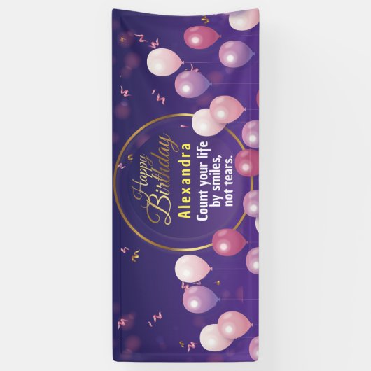 Brithday Celebration Party Horizontal Banner (Vertikal)