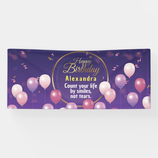 Brithday Celebration Party Horizontal Banner (Horizontal)