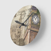 Britian England london clocktower big ben Runde Wanduhr (Winkel)