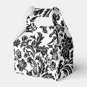 Britin aus schwarz-weiß Damast Geschenkschachtel (Rückseite)