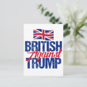 Britin gegen Trump Postkarte (Stehend Vorderseite)