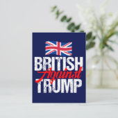 Britin gegen Trump Postkarte (Stehend Vorderseite)