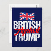 Britin gegen Trump Postkarte (Vorne/Hinten)