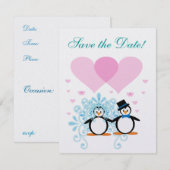 Britin Pinguin Einladung (Vorne/Hinten)