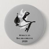 Britin Rotzunge Halloween Cocktail Bachelorette Button (Vorderseite)