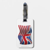 Britisch-Amerikanische wellenartig bewegende Gepäckanhänger (Rückseite vertikal)