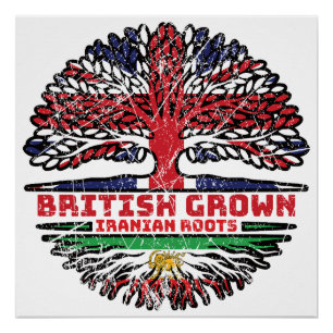 Britisch aufgewachsen, iranische Wurzeln – Löwe un Poster
