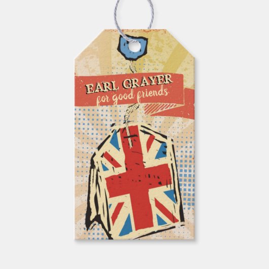 Britisch-britisches Teeblättermittel personalisier Geschenkanhänger (Vorderseite)