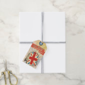 Britisch-britisches Teeblättermittel personalisier Geschenkanhänger (Mit Garn)