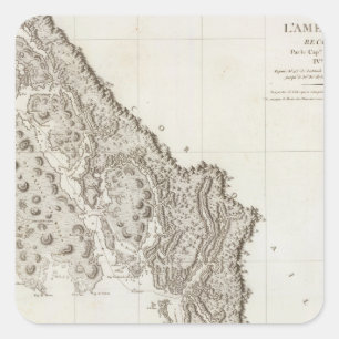 Britisch-Columbia Alaska Quadratischer Aufkleber